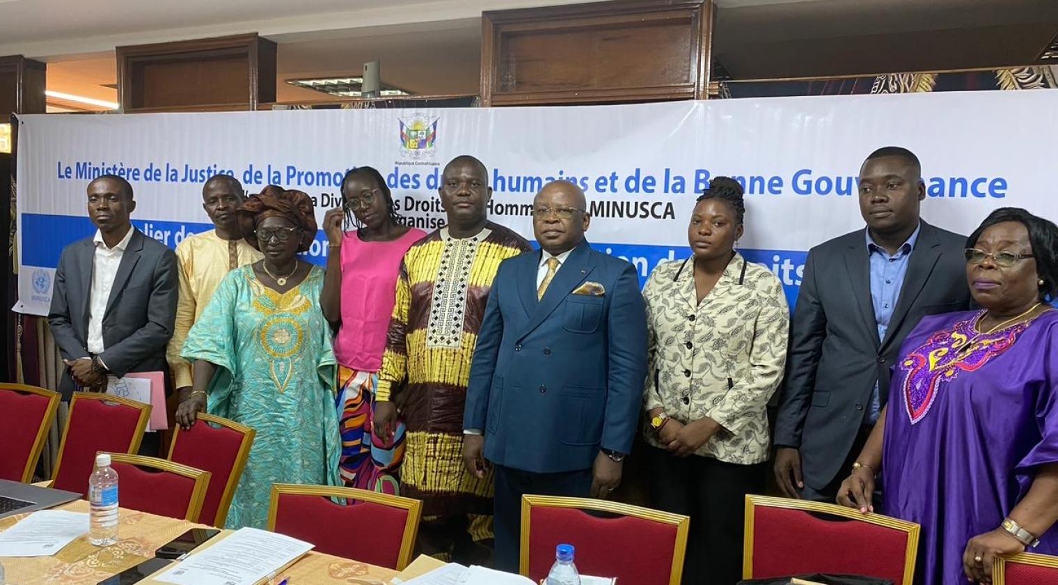 ATELIER DE SENSIBILISATION SUR LA PROTECTION DES DROITS DE L’HOMME EN PERIODE ÉLECTORALE EN REPUBLIQUE CENTRAFRICAINE