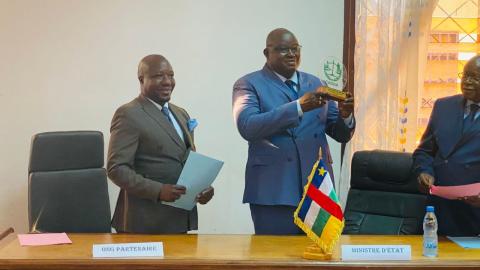 LA SIGNATURE DE PROTOCOLES D’ACCORD ENTRE LE DEPARTEMENT ET LES ONGS ŒUVRANT DANS LE DOMAINE DE LA JUSTICE EN CENTRAFRIQUE