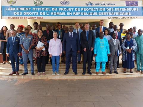 Lancement du Projet de protection des défenseurs des Droits de l’Hommes en République Centrafricaine 